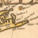 Thronton 1685 Map - Detail of the East End of Long Island